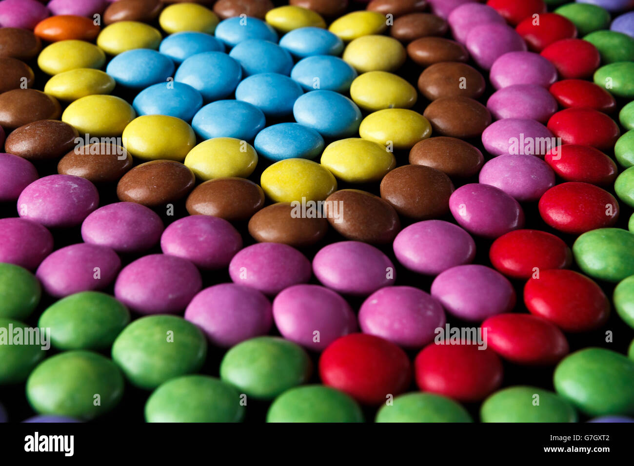 Chocolate - Nestle Smarties Stock Stock Photo