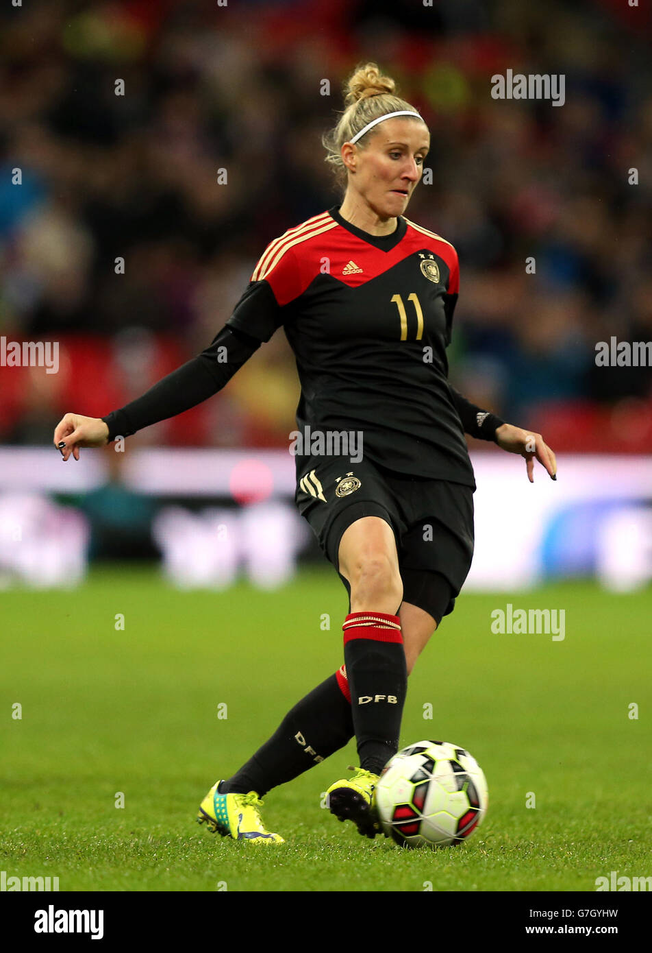 Soccer -Women's International Friendly - England v Germany - Wembley Stadium. Anja Mittag, Germany Stock Photo