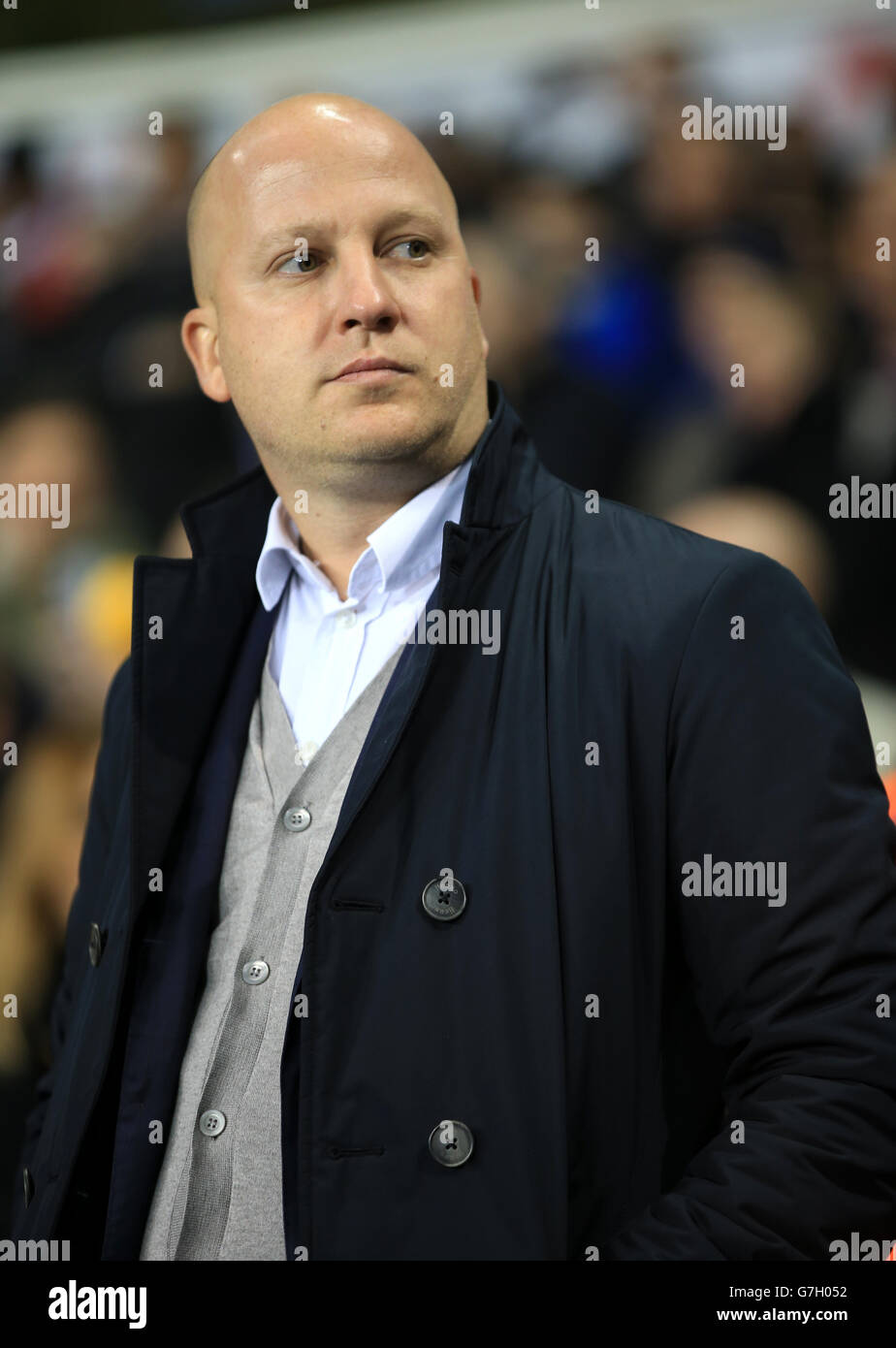 Partizan manager Marko Nikolic during the UEFA Europa League match at White Hart Lane, London. PRESS ASSOCIATION Photo. Picture date: Thursday November 27, 2014. See PA story SOCCER Tottenham. Photo credit should read: Nick Potts/PA Wire. Stock Photo