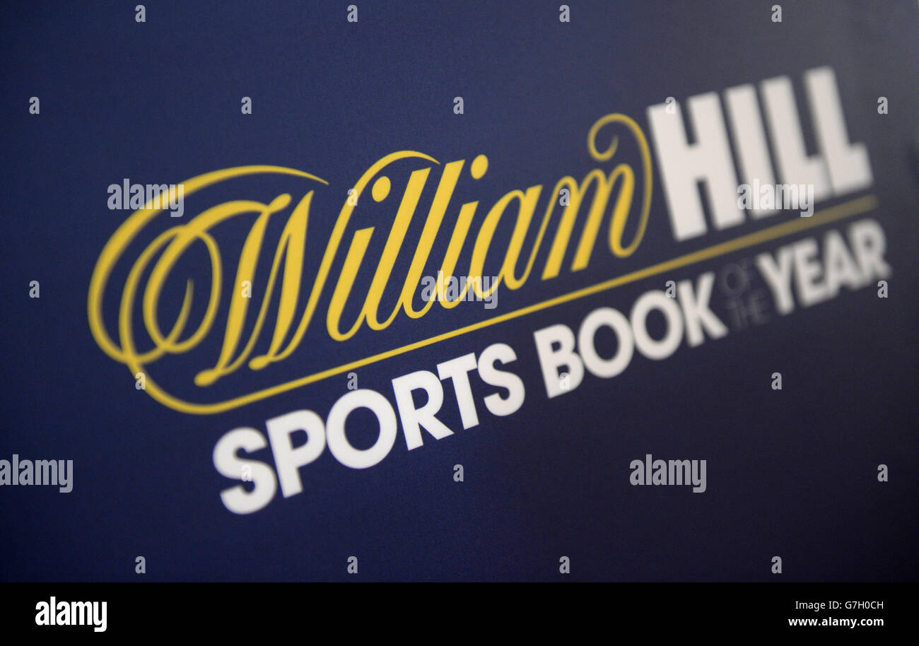 William Hill Sports Book of the Year Award. Detailed view of signage