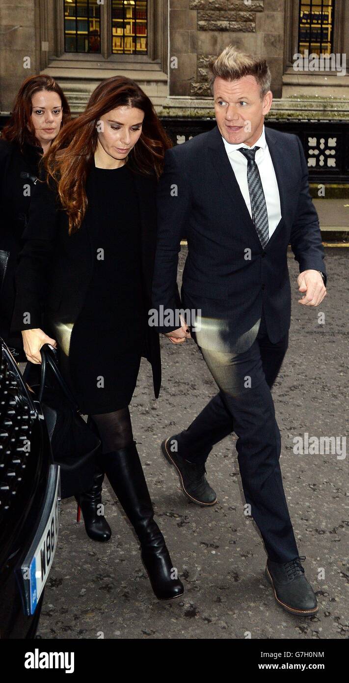 Gordon and tana ramsay arrive at the high court hi-res stock ...