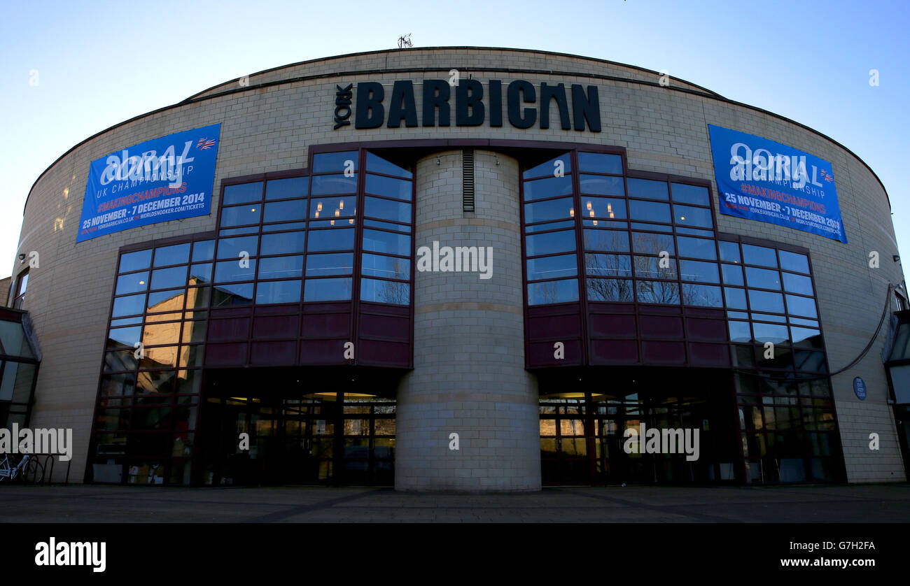 A general view of the Barbican Centre, York. PRESS ASSOCIATION Photo. Picture date: Tuesday December 2, 2014. See PA story SNOOKER York. Photo credit should read: Simon Cooper/PA Wire Stock Photo