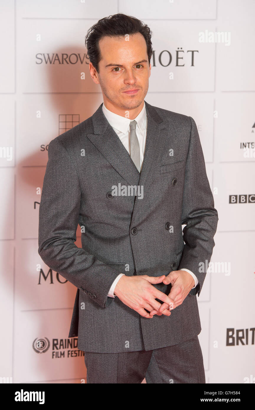 Andrew Scott arriving at the Moet British Independent Film Awards, at Old Billingsgate, London. Stock Photo