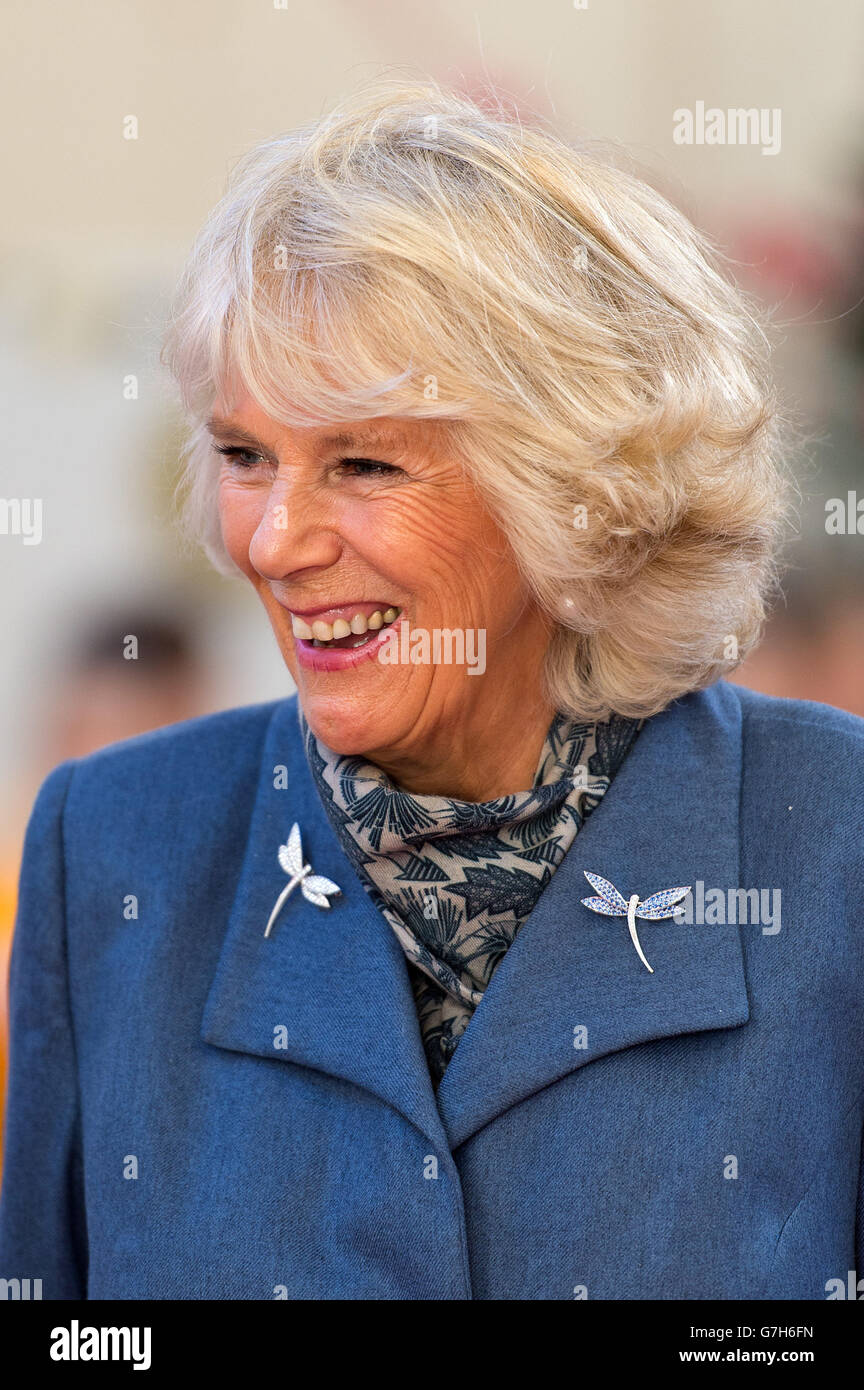 The Duchess of Cornwall during her visit to the Jubilee Centre's "Meals