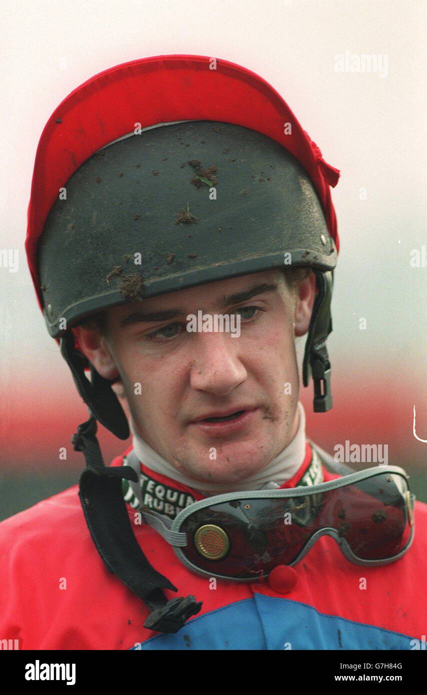Horse Racing, Jockey Uttoxeter Stock Photo Alamy