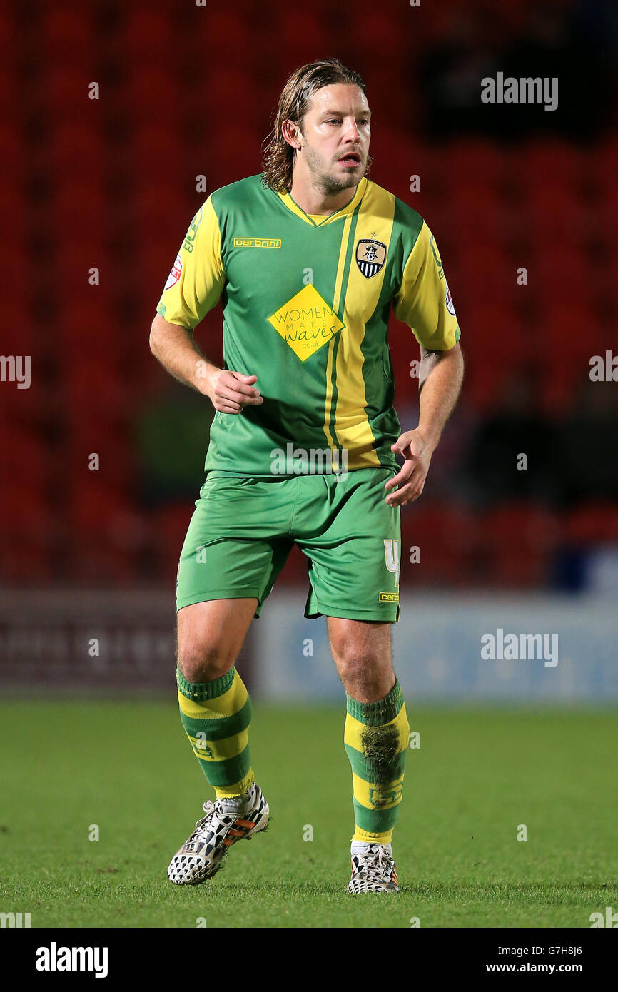 Soccer - Johnstone's Paint Trophy - Area Quarter-Finals - Doncaster Rovers v Notts County - Keepmoat Stadium. Alan Smith, Notts County Stock Photo