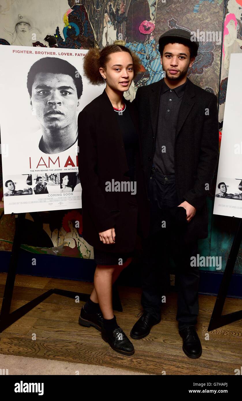 Connie Power and Calvin Demba attending the screening of the film, I Am