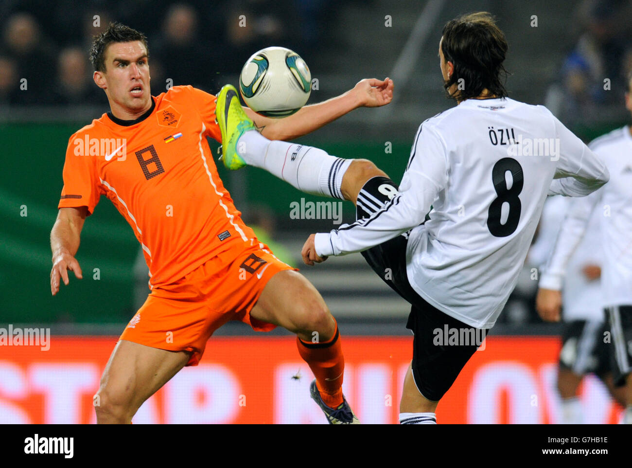 Mesut Oezil, Germany, Kevin Strootman, Netherlands, international football match, friendly match, Germany - Netherlands 3:0 Stock Photo