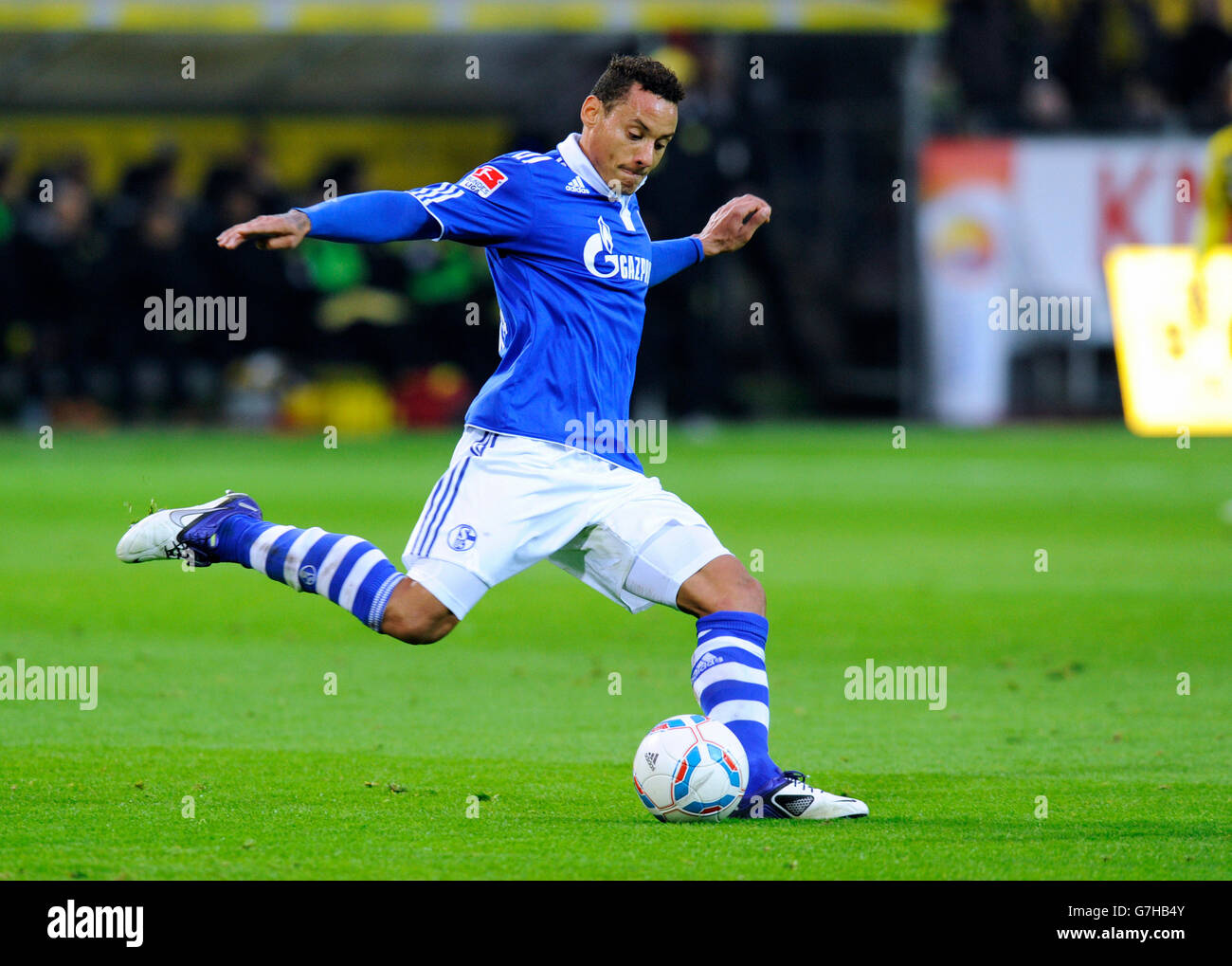 Jermaine Jones, S04, Bundesliga, German federal league, Borussia Dortmund - FC Schalke 04 2:0, Signal Iduna Park, Dortmund Stock Photo