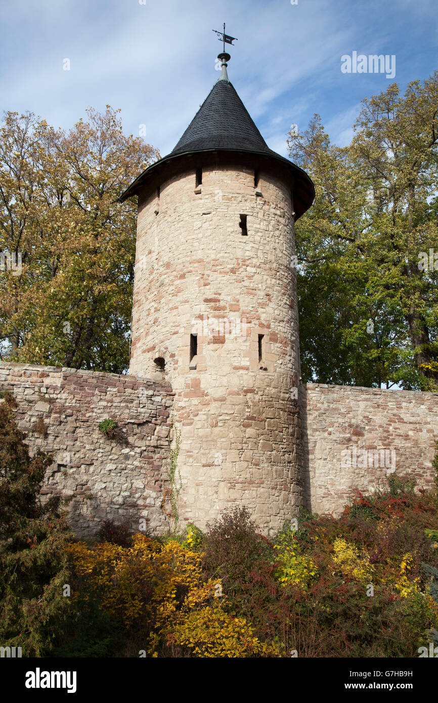 City wall, Wernigerode, Harz mountain range, Saxony-Anhalt, PublicGround Stock Photo