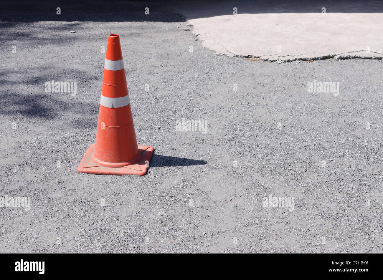 Orange and white traffic cone hi-res stock photography and images - Alamy