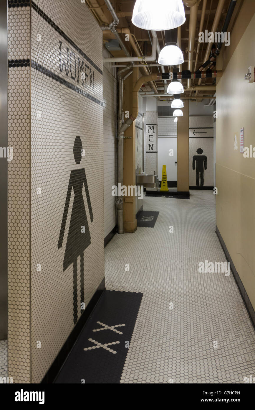 One of the public bathrooms at the Pike Place Market in Seattle (WA