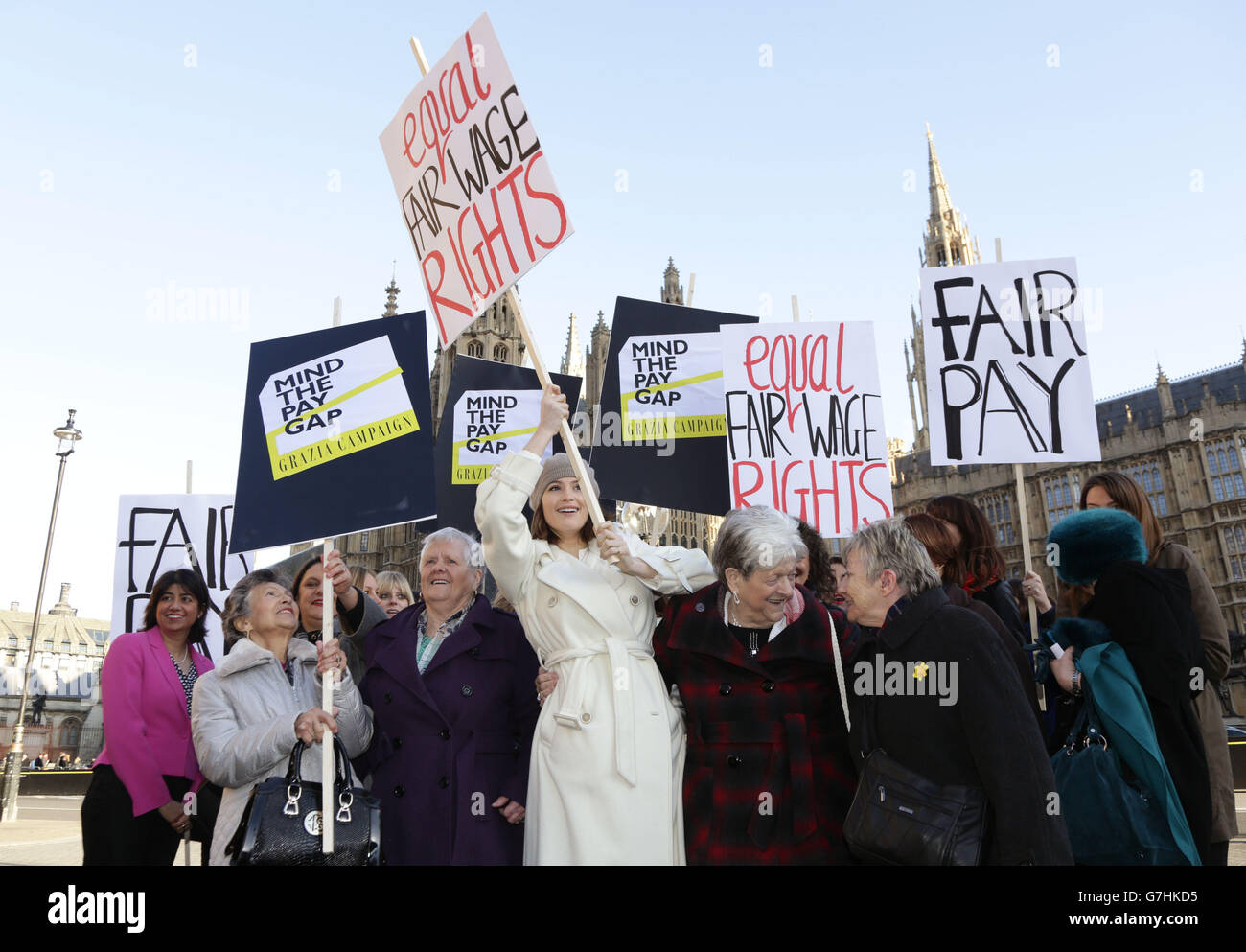 Original dagenham women strikers left to right sheila douglass hi-res
