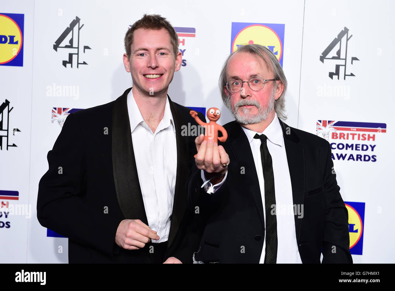 Attending the british comedy at the fountain studios in wembley hires stock photography and