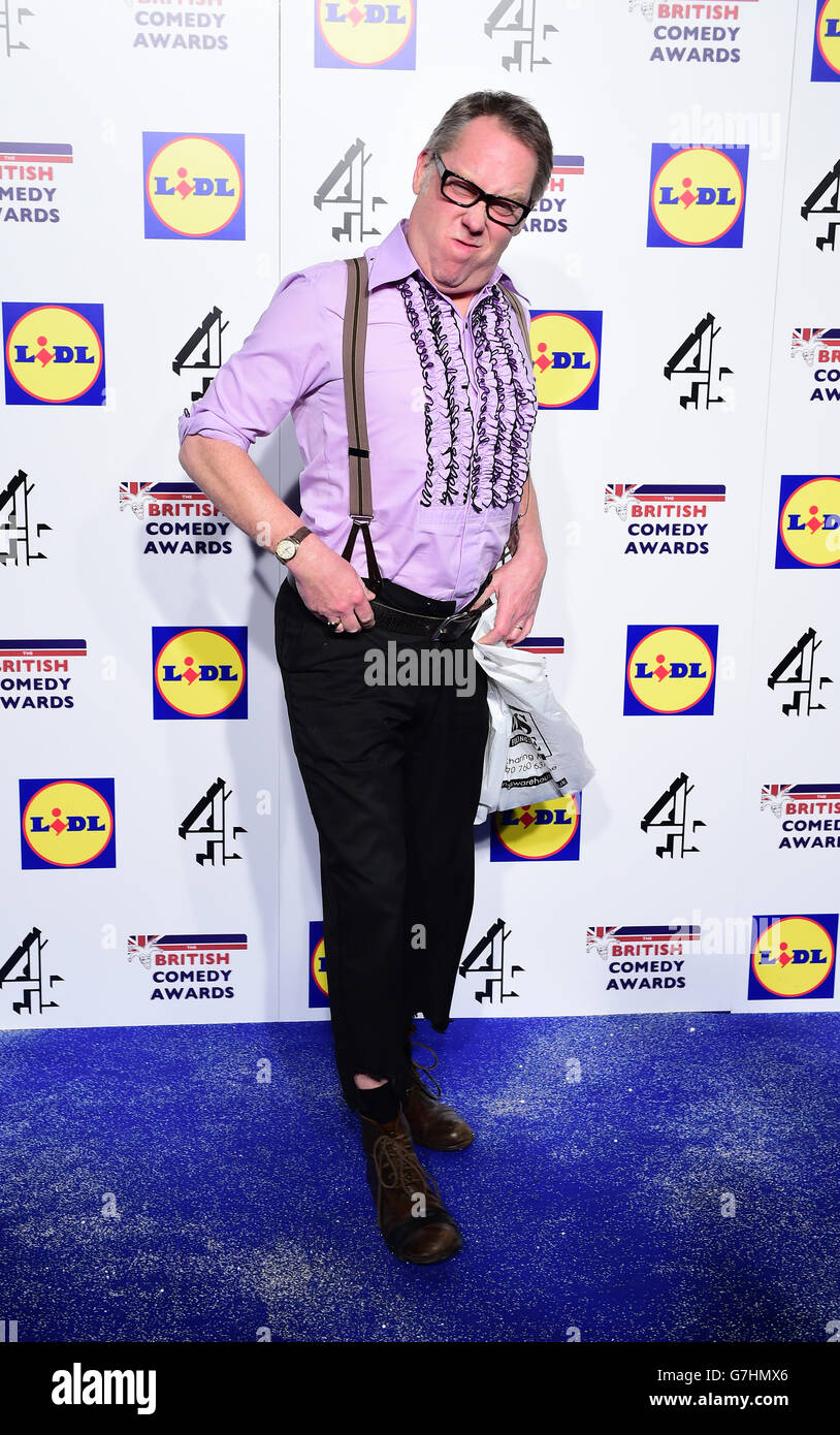 Vic reeves attending british comedy awards fountain studios in wembley ...