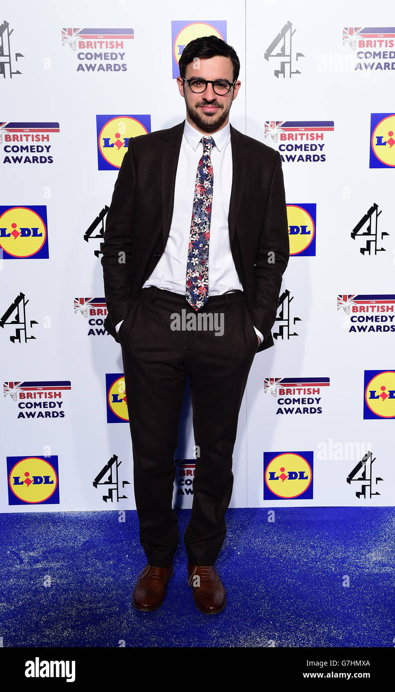 Simon Bird attending the British Comedy Awards at the Fountain Studios in Wembley, London. Stock Photo