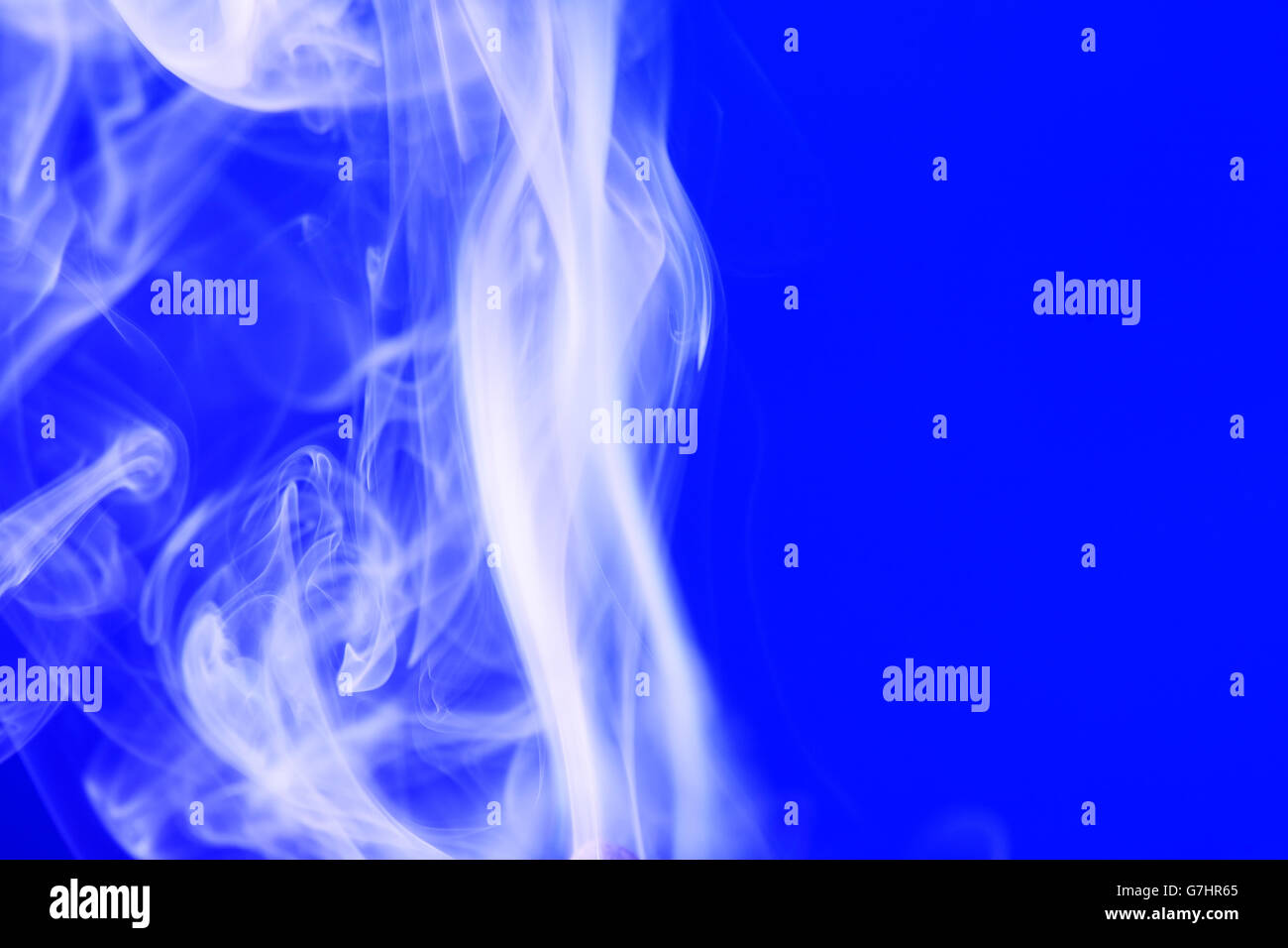Abstract background with smoke on blue with free space for text Stock ...