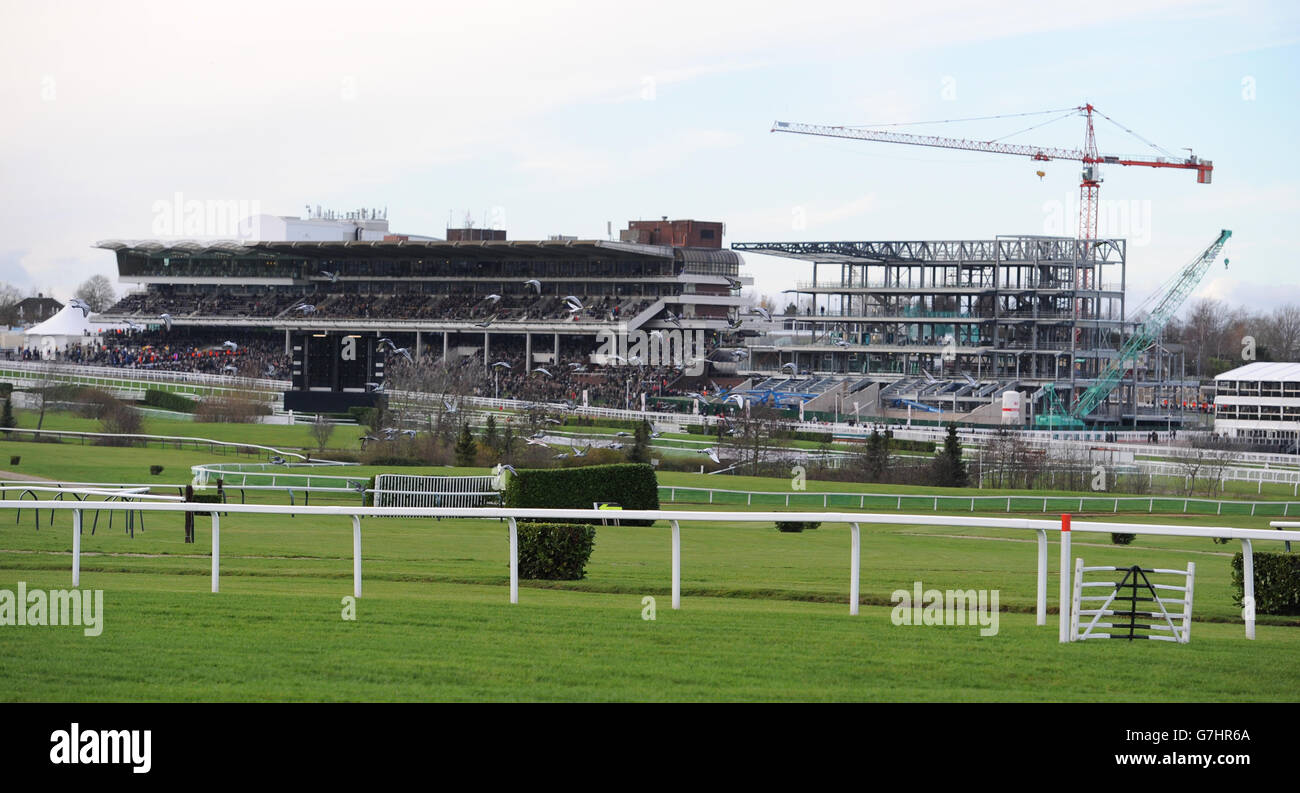 A general view of the grandstand during day one of The International at Cheltenham Racecourse. Stock Photo