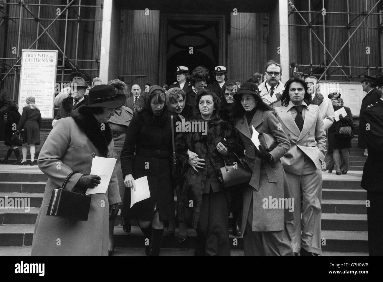 Disasters and Accidents - Moorgate Tube Crash - Memorial Service - St Paul's Cathedral Stock Photo