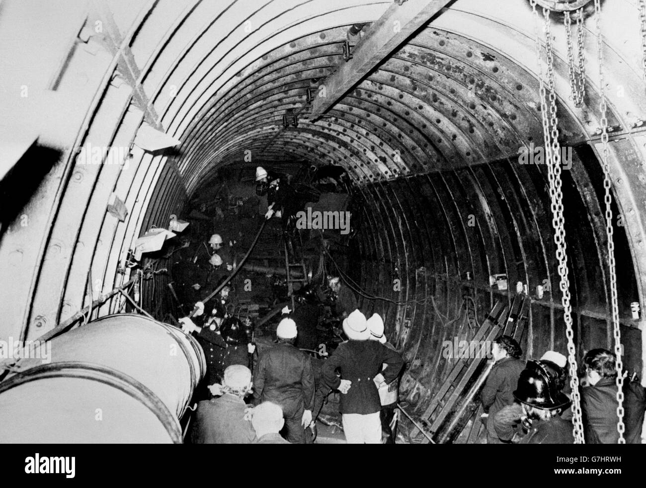 Disasters and Accidents Tube Crash London 1975 Stock