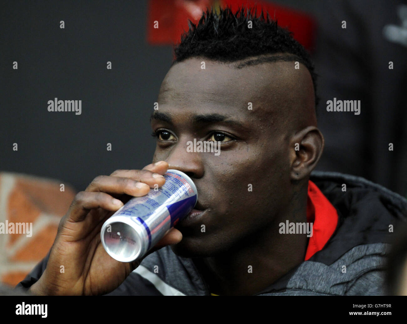 Soccer - Barclays Premier League - Manchester United v Liverpool - Old Trafford. Mario Balotelli, Liverpool Stock Photo
