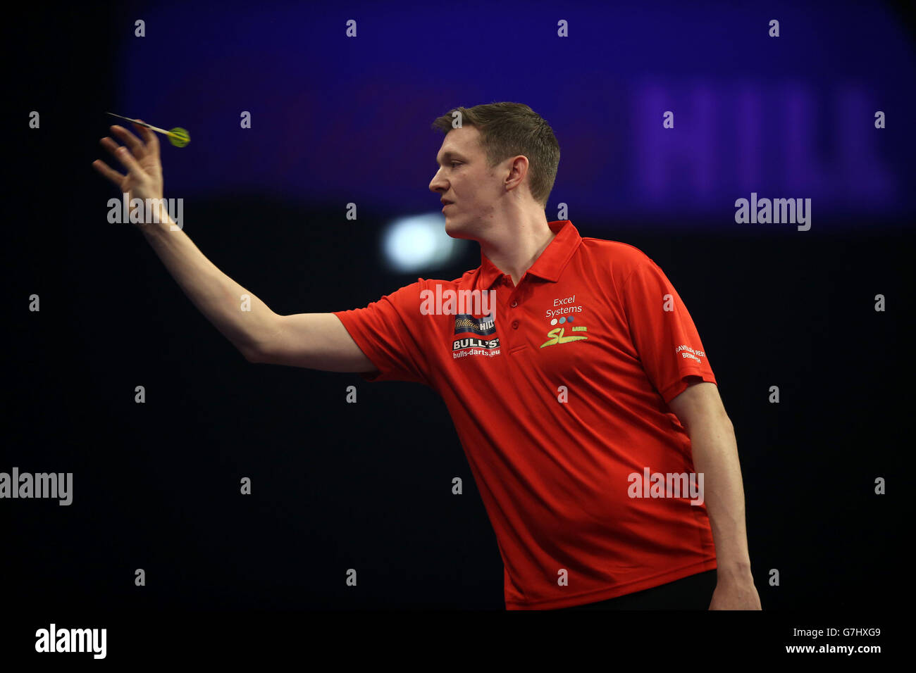 David Pallett during his match against Adrian Lewis during the William Hill  World Darts Championship at Alexandra Palace, London Stock Photo - Alamy