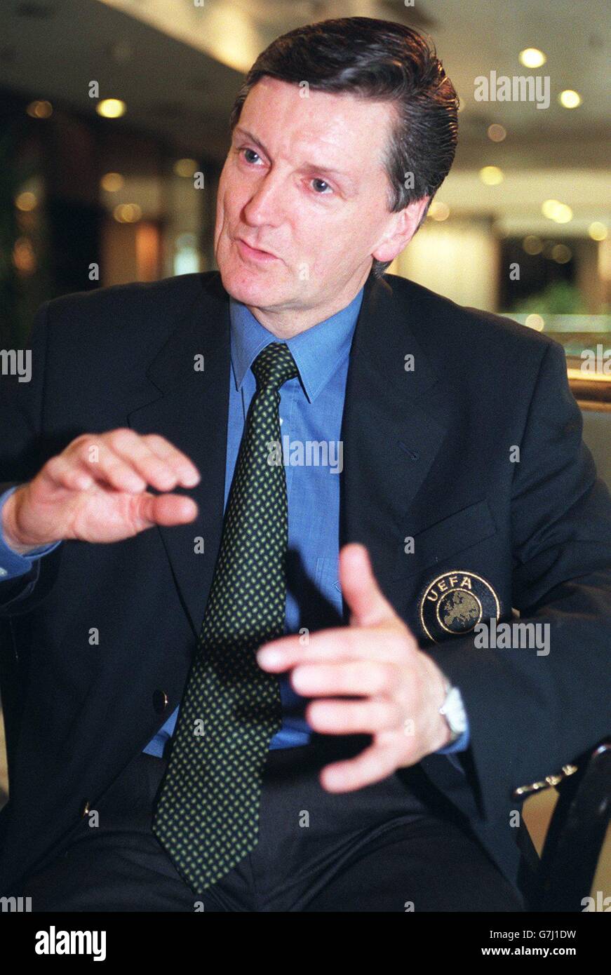 Soccer UEFA Technical Director. Andy Roxburgh, UEFA Technical