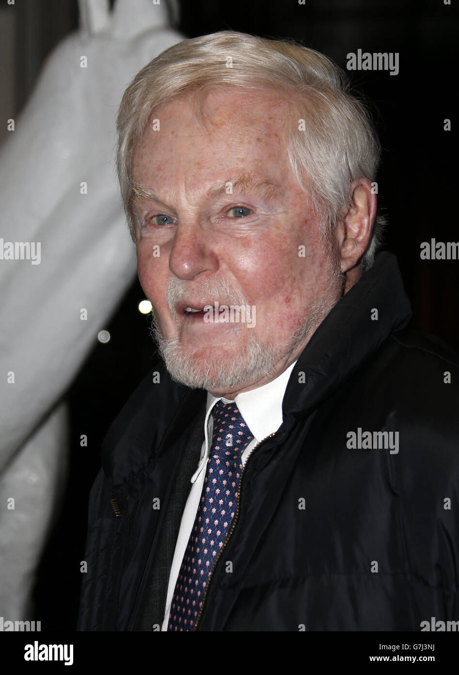 Derek Jacobi attends the 80th birthday party of Dame Maggie Smith at 34 in Grosvenor Square, London. Stock Photo