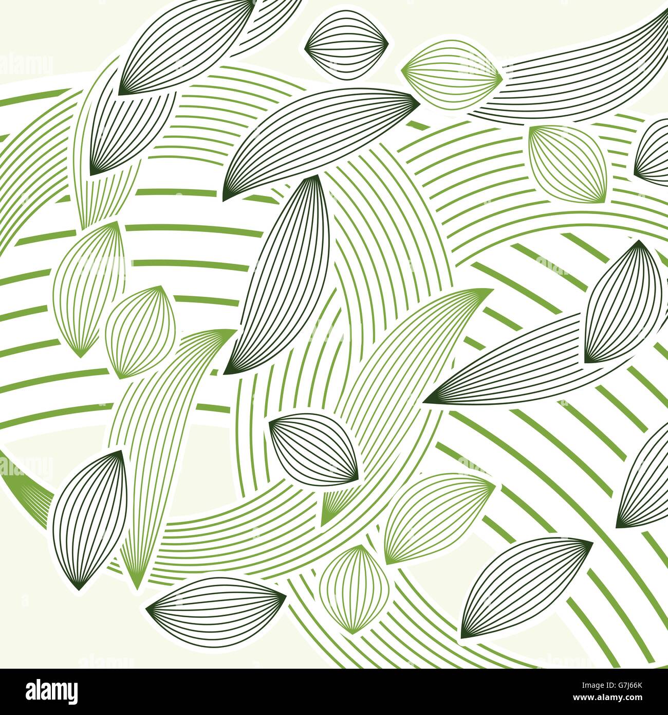 abstract green foliage summer vector background Stock Vector