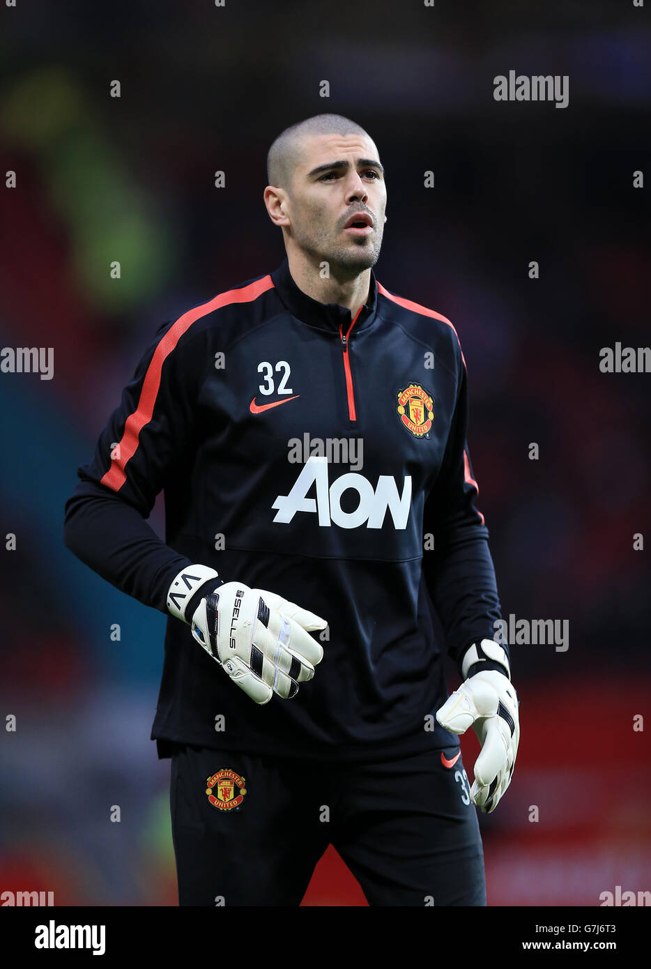 Soccer - Barclays Premier League - Manchester United v Southampton - Old Trafford. Manchester United Goalkeeper Victor Valdes. Stock Photo