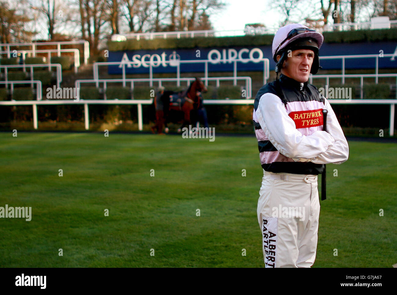 Horse Racing - 2014 Christmas Meeting - Day One - Ascot Racecourse. Jockey A.P.McCoy on day one of the 2014 Christmas Meeting at Ascot Racecourse. Stock Photo
