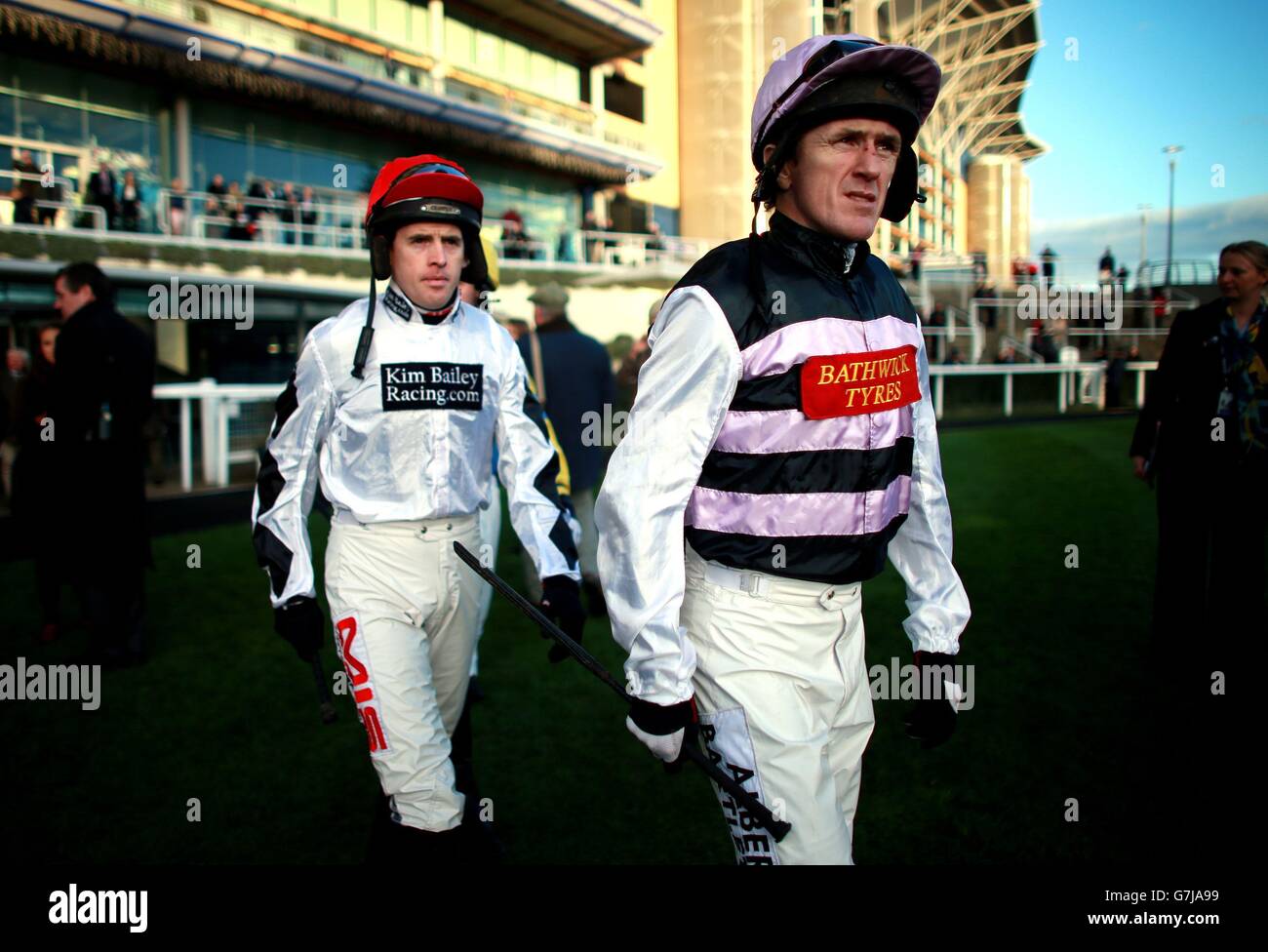 Horse Racing - 2014 Christmas Meeting - Day One - Ascot Racecourse. Jockey A.P.McCoy on Day One of the 2014 Christmas Meeting at Ascot Racecourse. Stock Photo