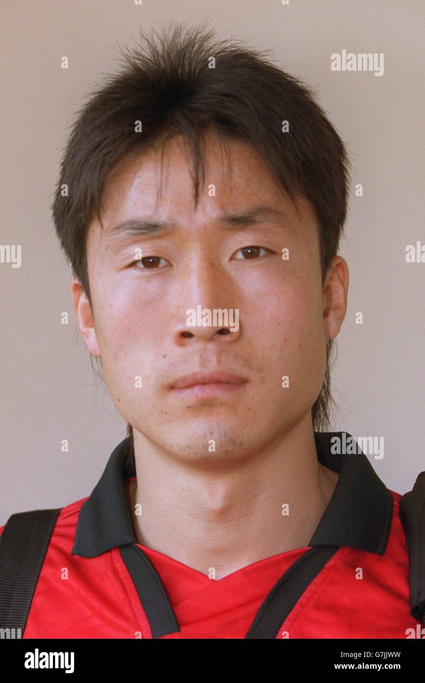 Soccer - Asia 96 - South Korea. Lee Ki Hyung, South Korea Stock Photo