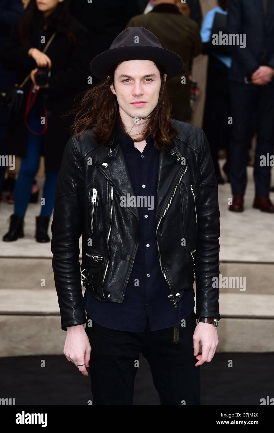 James Bay arriving for the Burberry Prorsum show, part of the British  Fashion Council London Collections: Men Autumn/Winter 15, held at  Kensington Gardens, London Stock Photo - Alamy