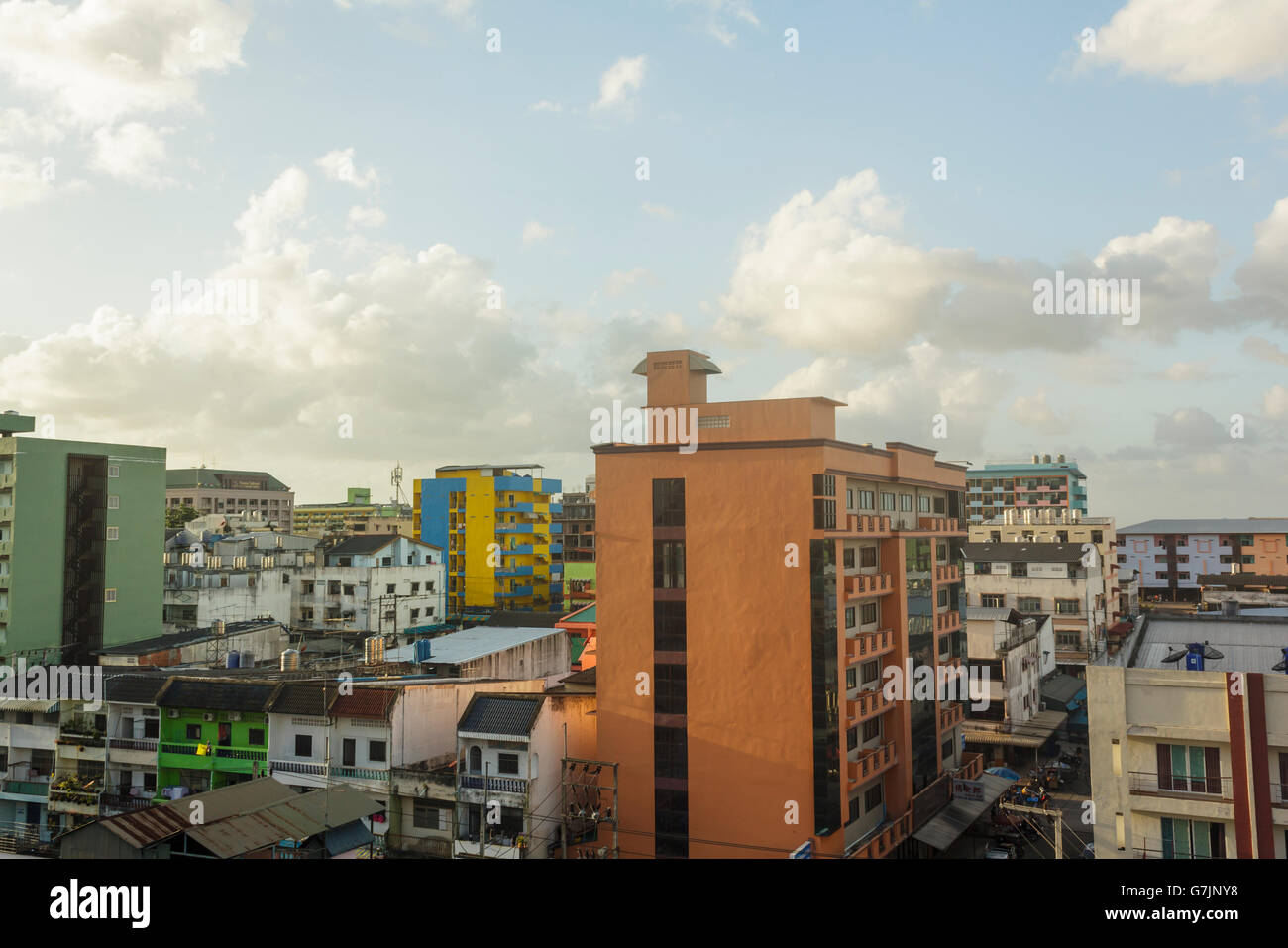 Buildings and roof tops. Stock Photo