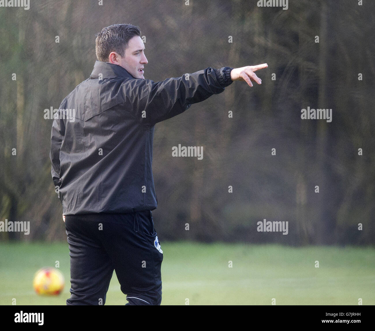 Soccer Oldham Athletic Players at Chapel Road Training Ground. Oldham