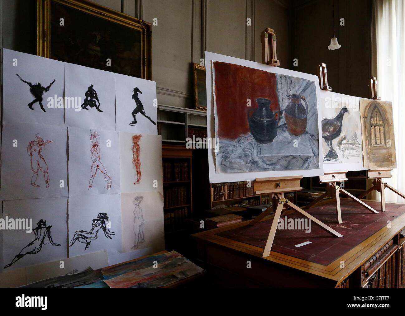 Turner exhibition at Petworth House Stock Photo Alamy