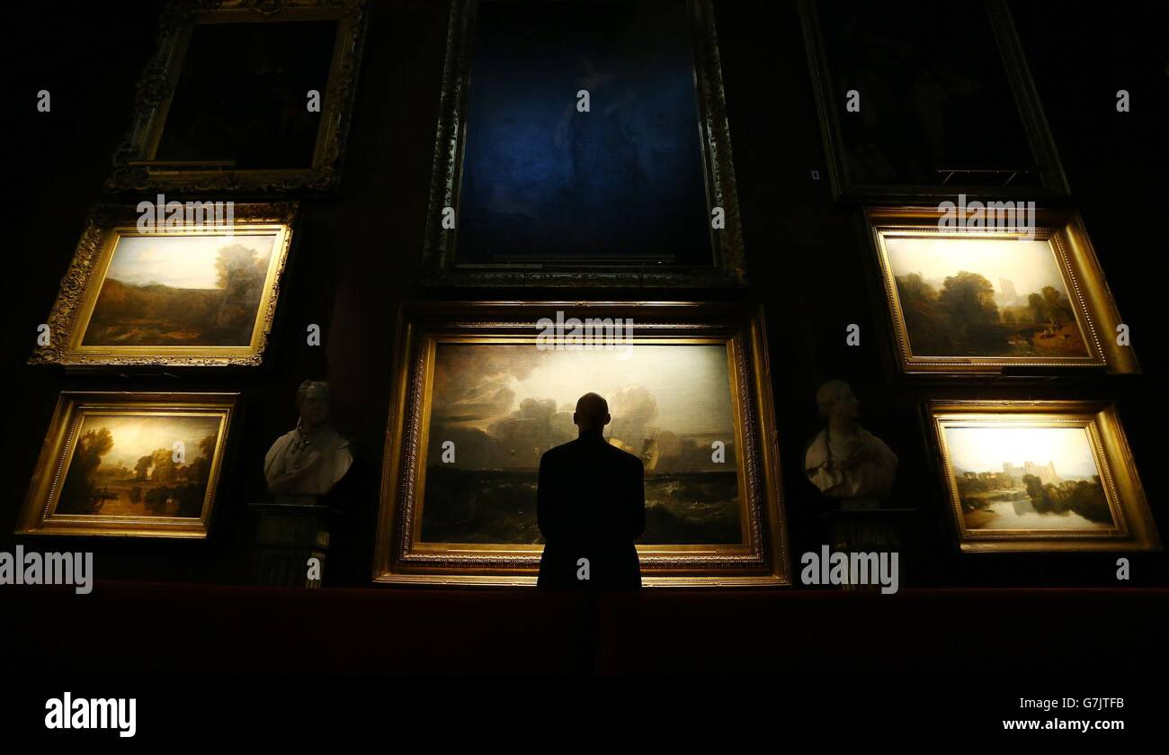 Turner exhibition at Petworth House Stock Photo Alamy
