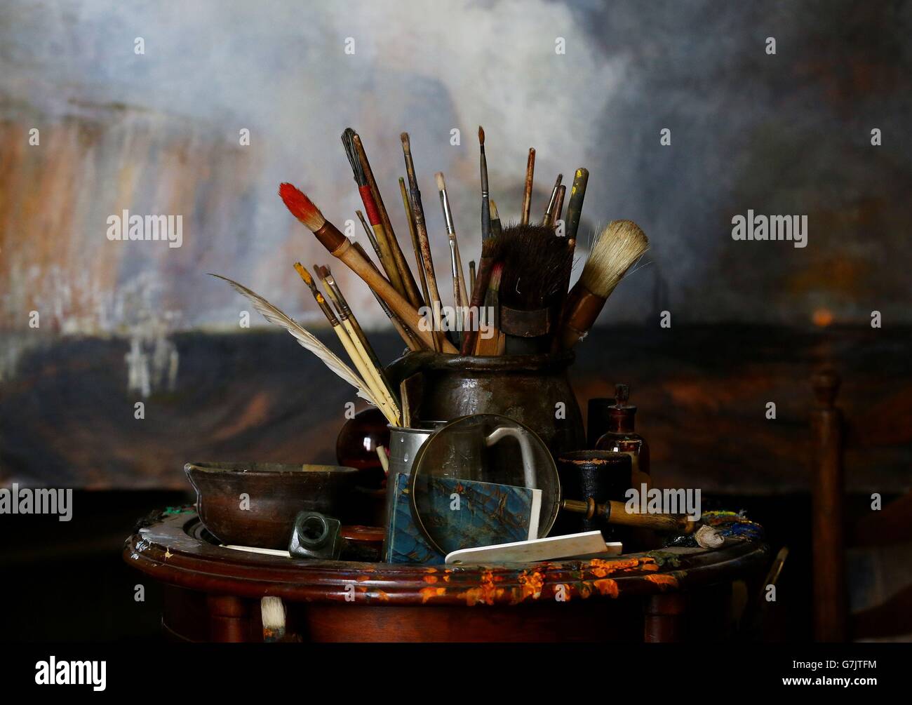 Turner exhibition at Petworth House Stock Photo Alamy