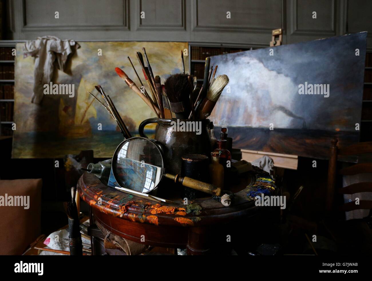 Turner exhibition at Petworth House Stock Photo Alamy