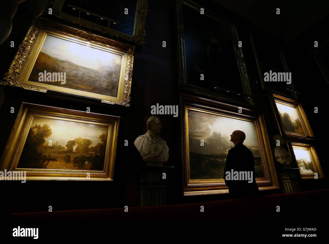 Turner exhibition at Petworth House Stock Photo Alamy
