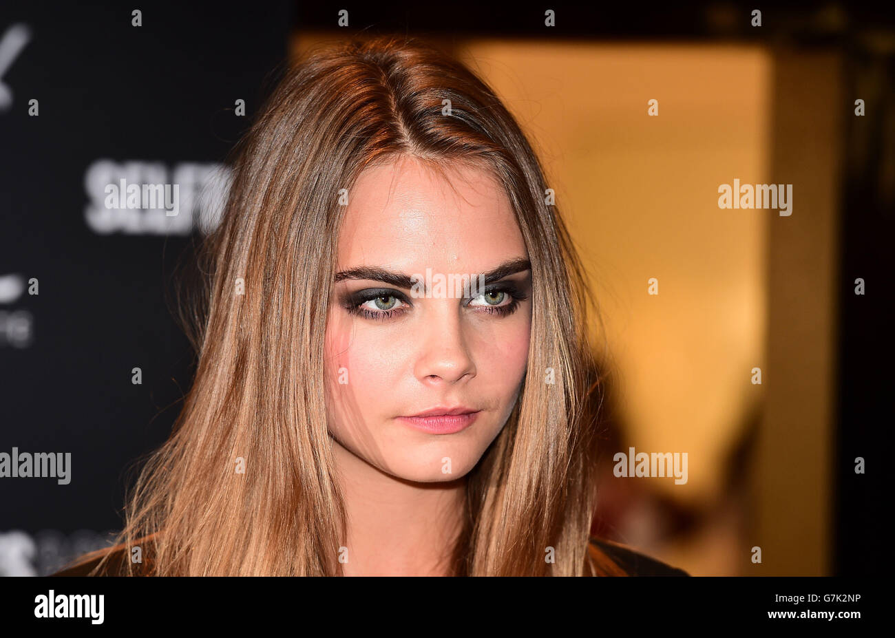 Cara Delevingne, the face of YSL make up, celebrates the 15th anniversary of Yves Saint Laurent Beaute Luxurious Mascara, at London Stock Photo - Alamy