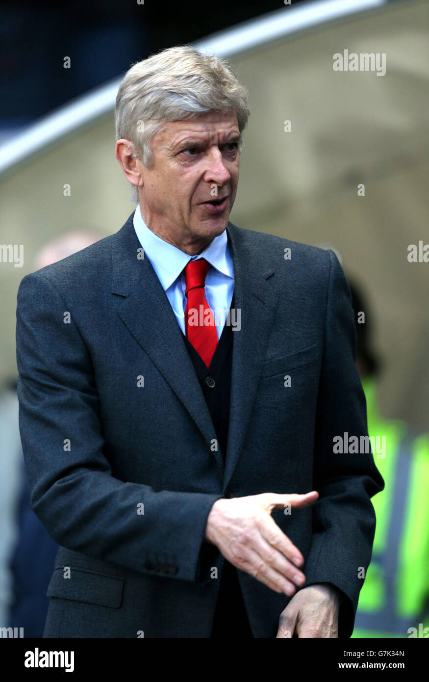 Soccer - Barclays Premier League - Manchester City v Arsenal - Etihad Stadium. Arsenal manager Arsene Wenger Stock Photo