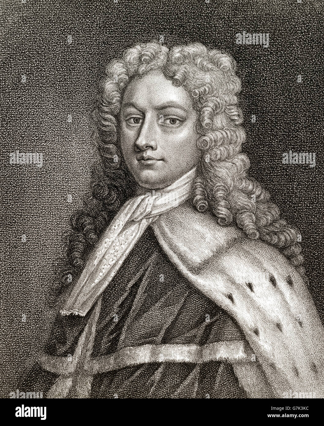 Philip Wharton, 1st Duke of Wharton, 1698-1731, a Jacobite politician Stock Photo