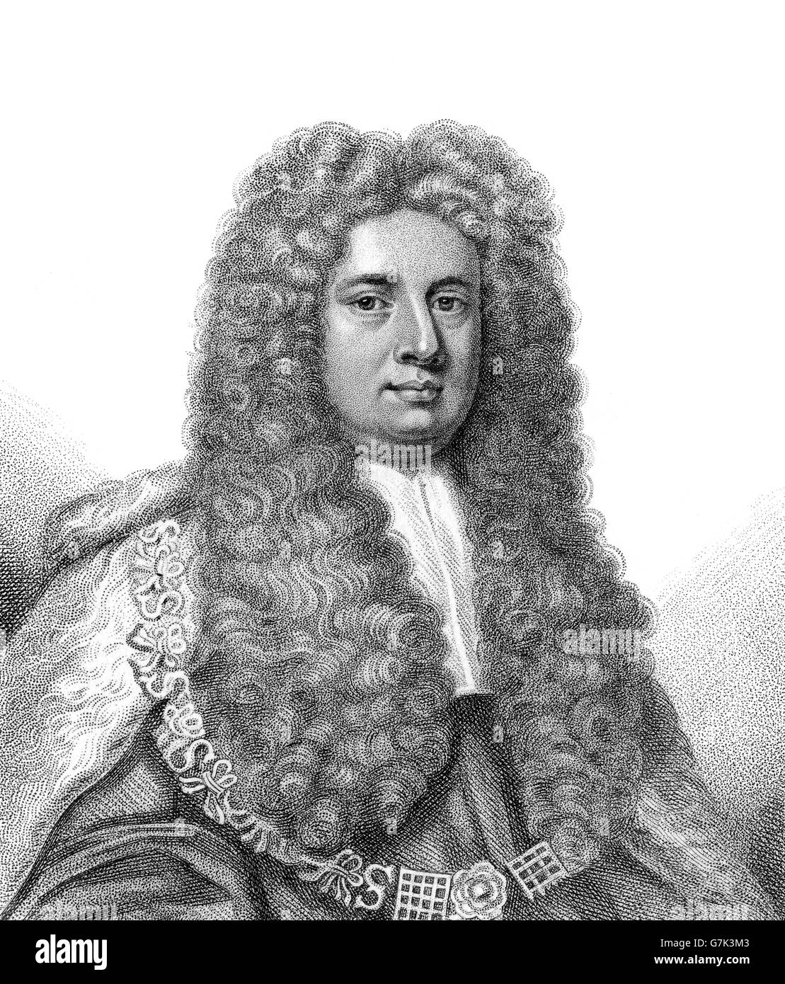 Robert Raymond, 1st Baron Raymond, 1673 - 1733, a British judge Stock Photo