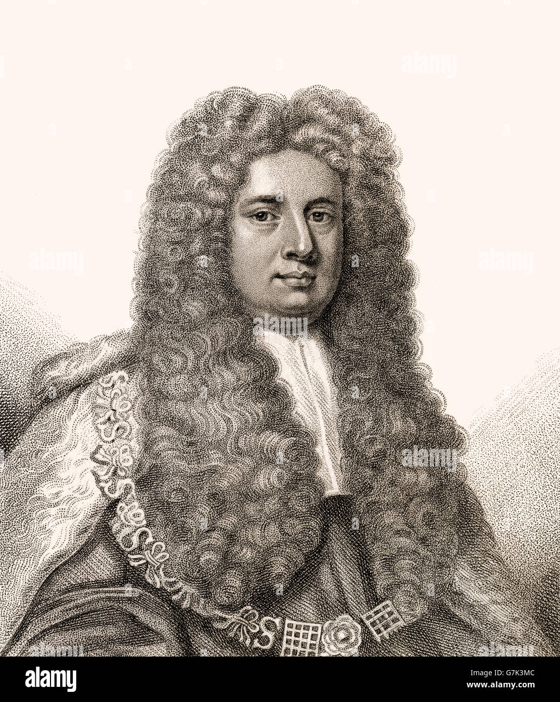 Robert Raymond, 1st Baron Raymond, 1673 - 1733, a British judge Stock Photo