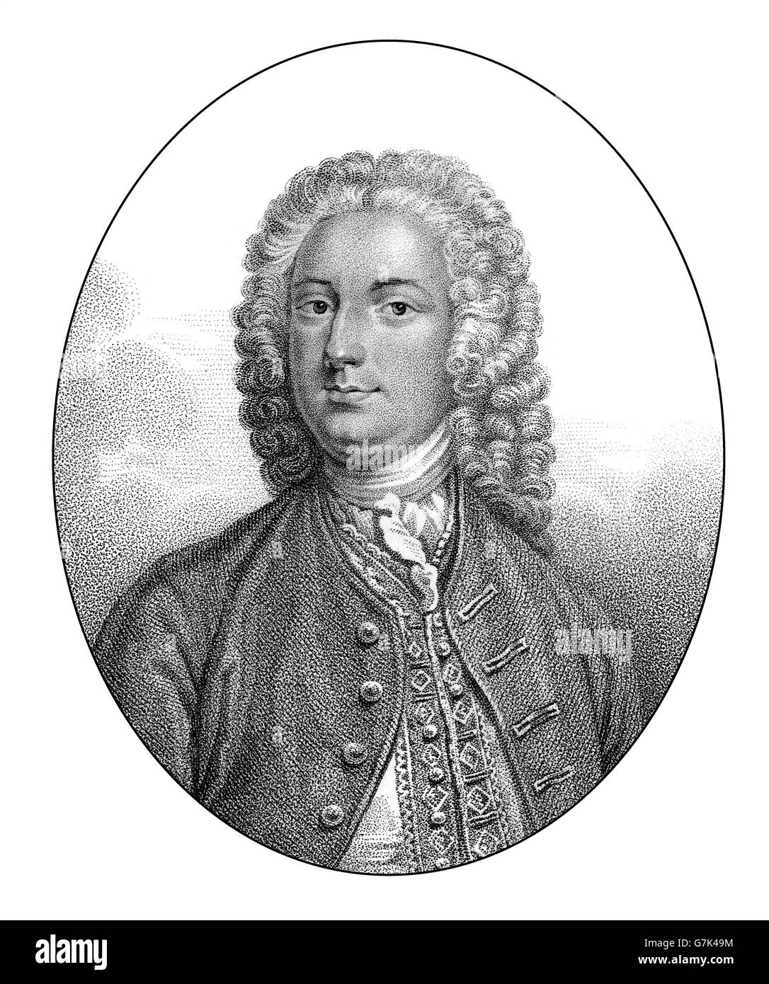 John Boyle, 5th Earl of Cork and 5th Earl of Orrery, 1707-1762, an English writer Stock Photo