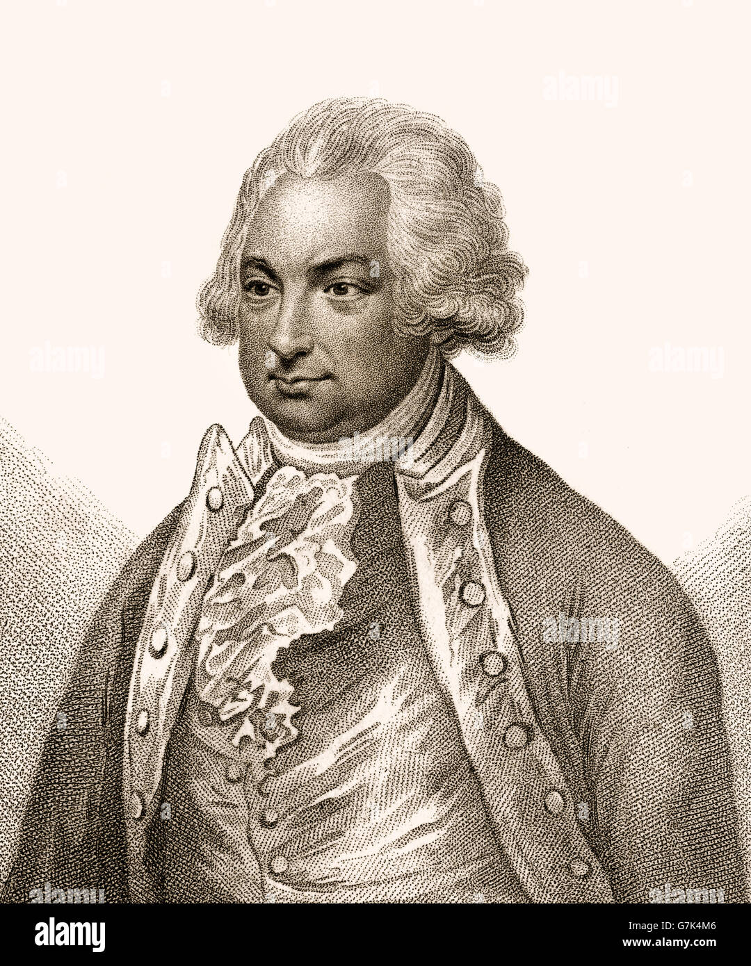 Constantine John Phipps, 2nd Baron Mulgrave, 1744-1792, an English explorer and officer in the Royal Navy Stock Photo