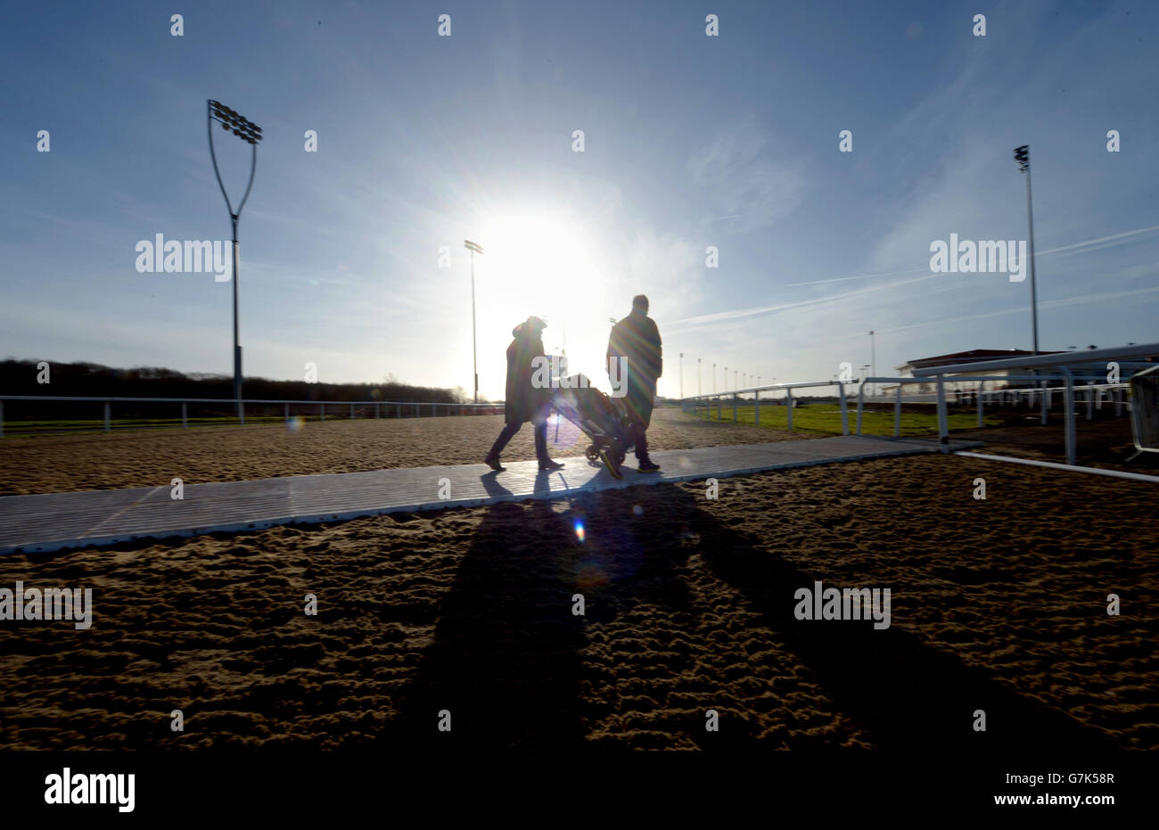 General view of Chelmsford City racecourse, Chelmsford. Stock Photo