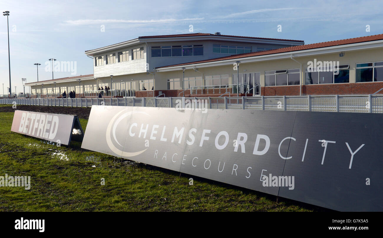 Horse Racing - Chelmsford City Racecourse Stock Photo